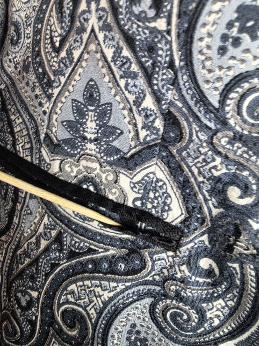 Coldwater Creek Black and White Paisley Sz 14 Woman's Blazer - Picture 4 of 9